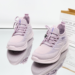 New Spring And Autumn Fly-woven Casual Shoes Comfortable Running Sports Women's Shoes Wholesale Breathable Women's Single Shoes