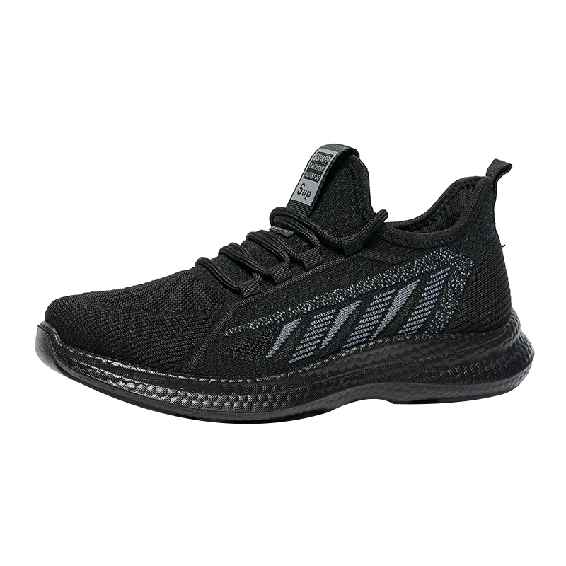 Summer New Comfortable Fly Woven Sneakers Breathable Soft Sole Casual Shoes Men Sports Light Mesh Shoes