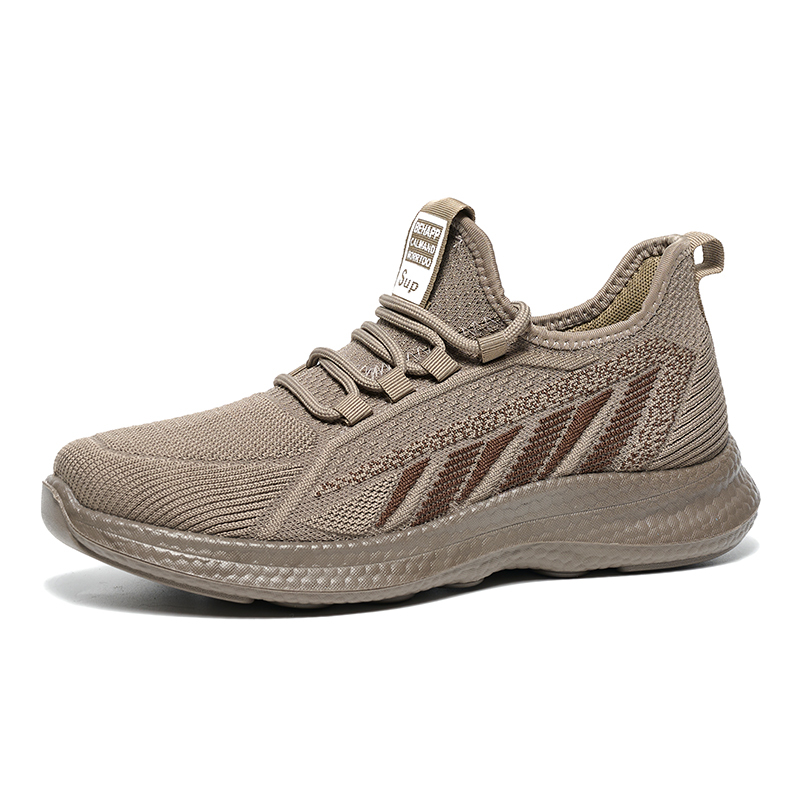 Summer New Comfortable Fly Woven Sneakers Breathable Soft Sole Casual Shoes Men Sports Light Mesh Shoes