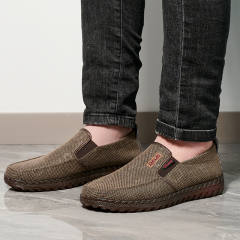 Retro Style Men's Breathable Cloth Shoes Loafers Lightweight Non-slip Casual Shoes Men's Walking Shoes
