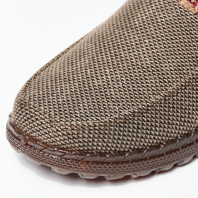 Retro Style Men's Breathable Cloth Shoes Loafers Lightweight Non-slip Casual Shoes Men's Walking Shoes