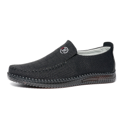 Spring And Summer Hot Sell Sweat Absorbent Men's Loafers Walking Shoes Wholesale Slip-on Ankle Lazy Cloth Shoes