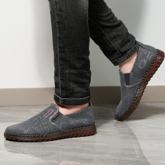 Retro Style Men's Breathable Cloth Shoes Loafers Lightweight Non-slip Casual Shoes Men's Walking Shoes