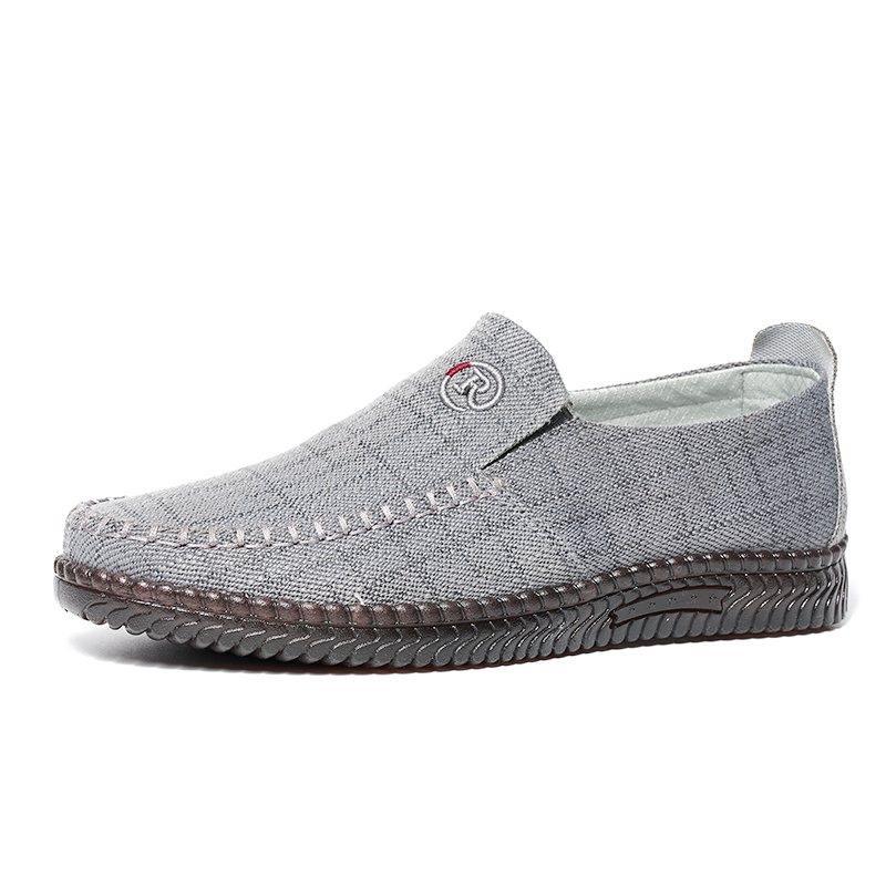 Spring And Summer Hot Sell Sweat Absorbent Men's Loafers Walking Shoes Wholesale Slip-on Ankle Lazy Cloth Shoes