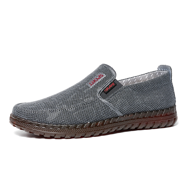 Retro Style Men's Breathable Cloth Shoes Loafers Lightweight Non-slip Casual Shoes Men's Walking Shoes
