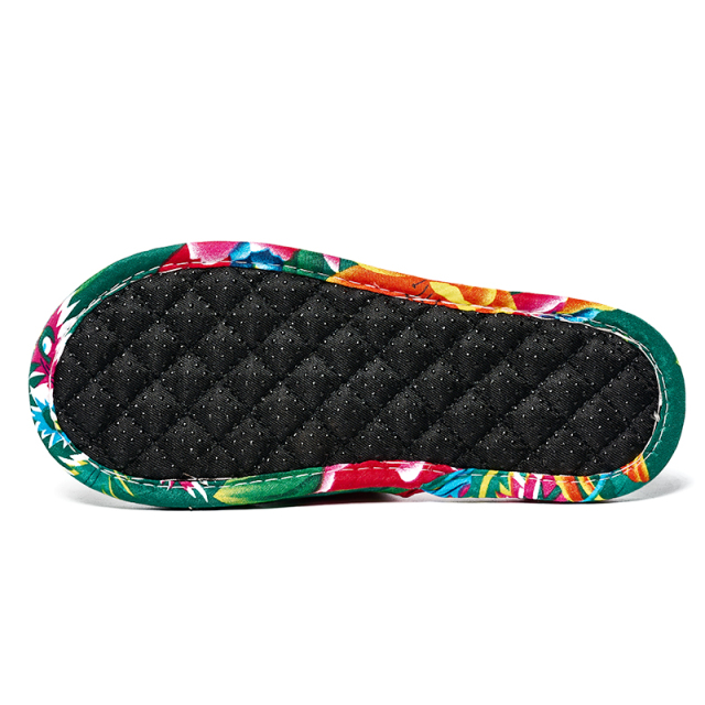 Wholesale Custom National Characteristics Indoor Breathable Double Soles Cotton Slippers Lightweight Bedroom Soft Sole Slippers