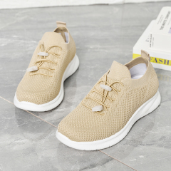 Wholesale All Woven Upper Light And Breathable Women's Shoes Sneakers Thick Sole Soft Walking Casual Shoes For Women