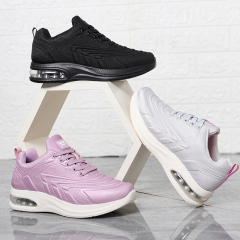 Wholesale Fashion Girls Breathable Running Casual Shoes Wedge Heels Large Size Cushioned Light Walking Shoes For Women Ladies