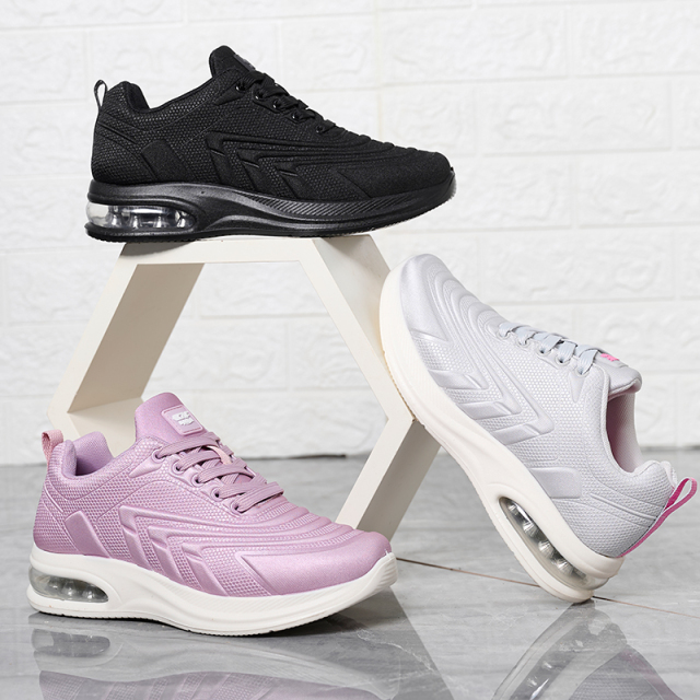 Wholesale Fashion Girls Breathable Running Casual Shoes Wedge Heels Large Size Cushioned Light Walking Shoes For Women Ladies