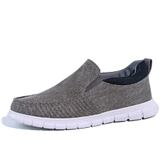 Wholesale Breathable Canvas Loafers Men's Shoes Slip-on Sweat Absorbent Large-size Men's Walking Style Casual Shoes