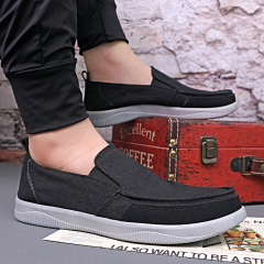Wholesale Custom Microfiber Breathable Loose Retro Style Loafers Fashion Men's Shoes Non-slip Light Casual Shoes