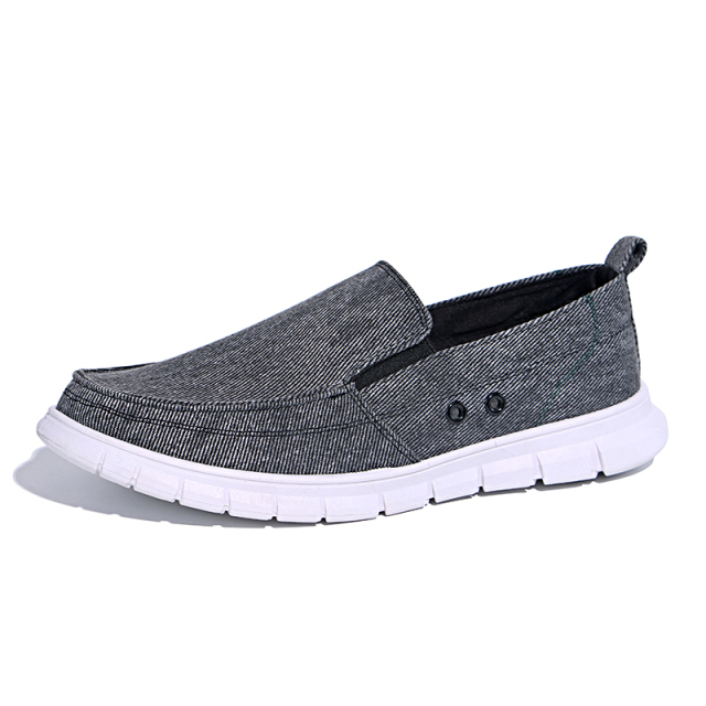 Fashion Hot Sale Comfortable Soft Easy Wearing Wholesale Breathable Canvas Loafers Street Walking Style Casual Shoes For Men