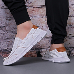 Hot Summer Fashion Slip-on Breathable Lightweight Comfortable Men's Casual Shoes Lazy Flat Stretch Shoes