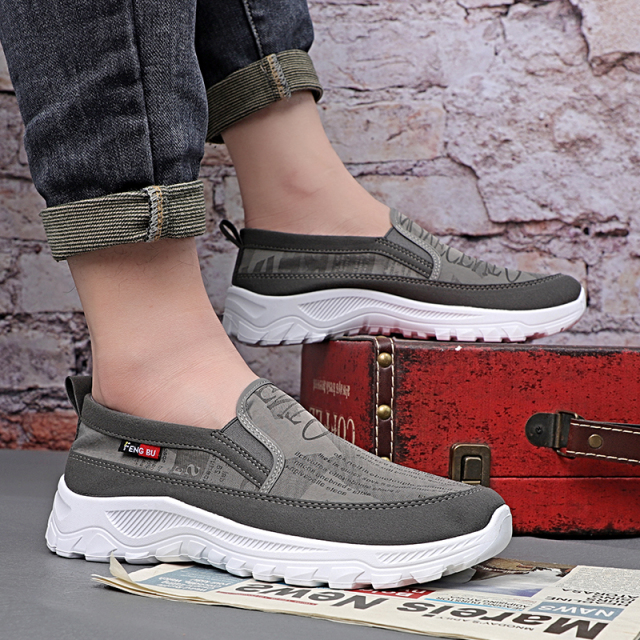 Comfort Microfiber Leather Walking High Quality Lightweight Sneakers Summer Breathable Easy Wear Soft Casual Shoes For Men