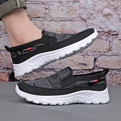 Comfort Microfiber Leather Walking High Quality Lightweight Sneakers Summer Breathable Easy Wear Soft Casual Shoes For Men