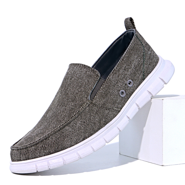 Fashion Hot Sale Comfortable Soft Easy Wearing Wholesale Breathable Canvas Loafers Street Walking Style Casual Shoes For Men