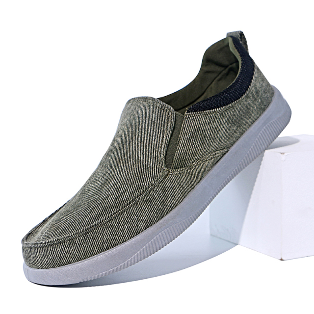 New Fashion Street Walking Classic Style Flat Casual Campus Sneakers Wholesale Breathable Canvas Loafers Shoes For Men