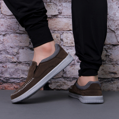 Genuine Leather Hot Sale Summer Fashion Slip-on Breathable Lightweight Comfortable Casual  Lazy Flat Loafers Shoes For Men