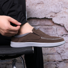 Genuine Leather Hot Sale Summer Fashion Slip-on Breathable Lightweight Comfortable Casual  Lazy Flat Loafers Shoes For Men