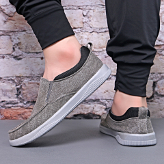 New Fashion Street Walking Classic Style Flat Casual Campus Sneakers Wholesale Breathable Canvas Loafers Shoes For Men