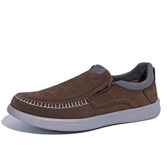 Genuine Leather Hot Sale Summer Fashion Slip-on Breathable Lightweight Comfortable Casual  Lazy Flat Loafers Shoes For Men