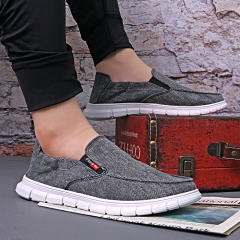 Hot Sale Summer Fashion Comfort Light Weight Breathable Soft Sole Flat Sneakers Loafers Canvas Casual Shoes For Men