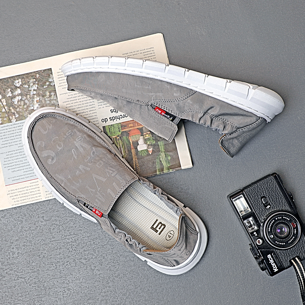 Casual Loafers Canvas Driving Shoes Waterproof Light Weight Slip-On Hot Sale Fashion Comfort Flexible Boat Shoes For Men