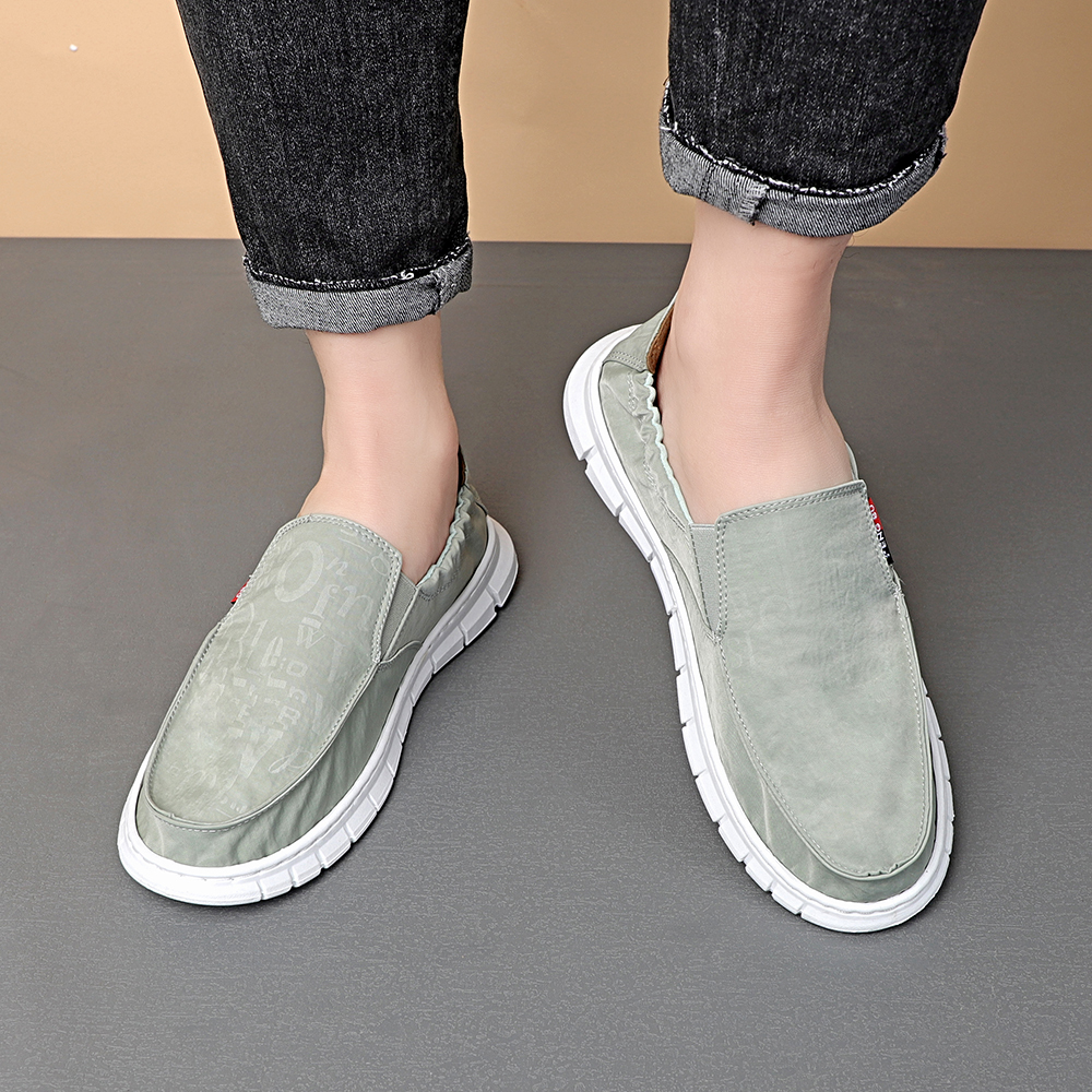 Casual Loafers Canvas Driving Shoes Waterproof Light Weight Slip-On Hot Sale Fashion Comfort Flexible Boat Shoes For Men