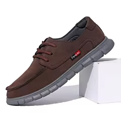 Leather New Arrival Fashion Trend Comfortable Anti-slip Lace-up Soft Shoes Breathable Sole Casual Shoes For Men