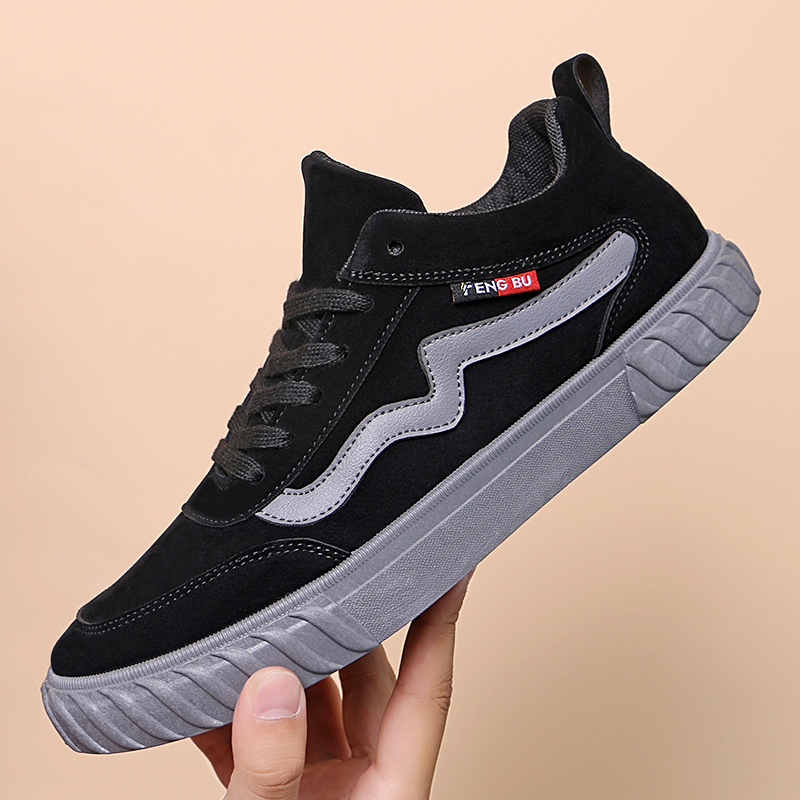 Pigskin Leather Popular Sports And Leisure Shoes All Match Soft Lightweight Breathable Casual Fashion Shoes For Men