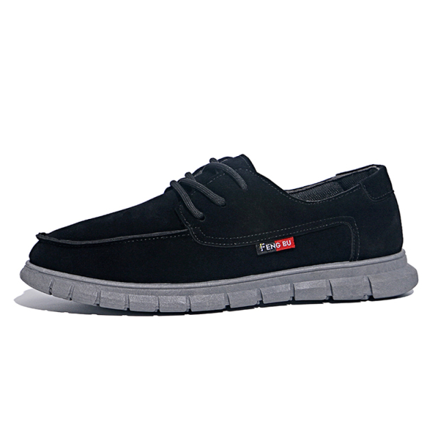 Leather New Arrival Fashion Trend Comfortable Anti-slip Lace-up Soft Shoes Breathable Sole Casual Shoes For Men
