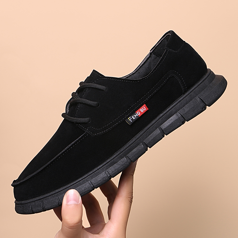 Leather New Arrival Fashion Trend Comfortable Anti-slip Lace-up Soft Shoes Breathable Sole Casual Shoes For Men