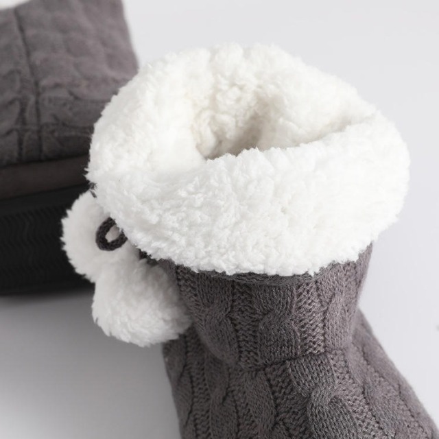 Custom Winter Cotton Snow Boots For Women Thick Soled Warm Cotton Shoes Non-slip Plus Plush Thick Snow Boots Wholesale