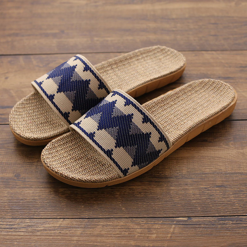 Lightweight New Home Slippers Indoor Men's And Women's Anti-slip Eva Soft Sole Silent Linen Slippers Wholesale