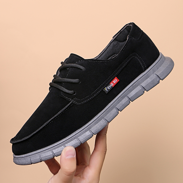 Leather New Arrival Fashion Trend Comfortable Anti-slip Lace-up Soft Shoes Breathable Sole Casual Shoes For Men