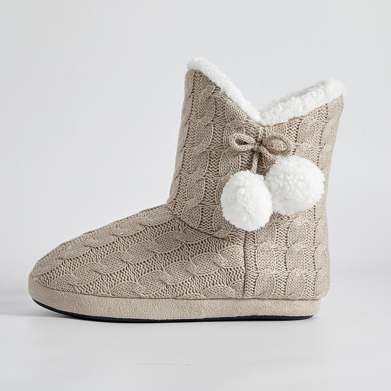 Custom Winter Cotton Snow Boots For Women Thick Soled Warm Cotton Shoes Non-slip Plus Plush Thick Snow Boots Wholesale