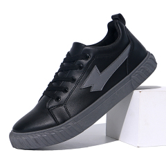 Microfiber Leather Flat Skateboard High Quality Sportive Running Outdoor Breathable Anti-slip Casual Sports Shoes For Men