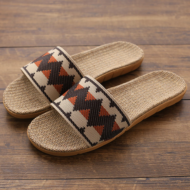 Lightweight New Home Slippers Indoor Men's And Women's Anti-slip Eva Soft Sole Silent Linen Slippers Wholesale