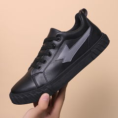 Microfiber Leather Flat Skateboard High Quality Sportive Running Outdoor Breathable Anti-slip Casual Sports Shoes For Men