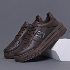 New High Quality Microfiber Sneakers Breathable Men's Flat Leather Shoes Fashion Low Price Height Increase Men's Shoes