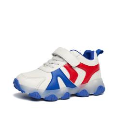 Wholesale New Trend High Quality Leather Children's Casual Shoes Cool New Kids Sport Shoes Soft Sole With Flash Light