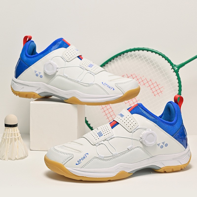 New Men And Women Professional Badminton Shoes Breathable Wear Lightweight Shock Absorption Training Tennis Shoes