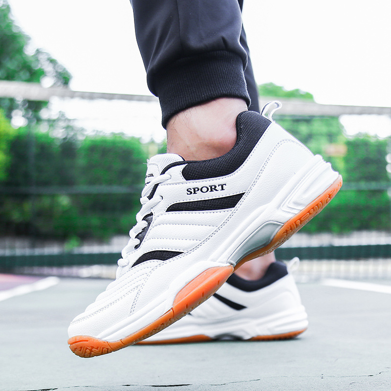 High Quality Badminton Shoes Men's Shoes Large Size Elastic Wear Resistance Breathable Student Training Tennis Shoes Wholesale