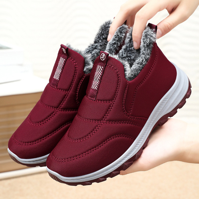 Women's Cotton Shoes Winter New Ankle Boots Large Size Wholesale Warm Plush Comfort Large Size Thickened Snow Boots Wholesale