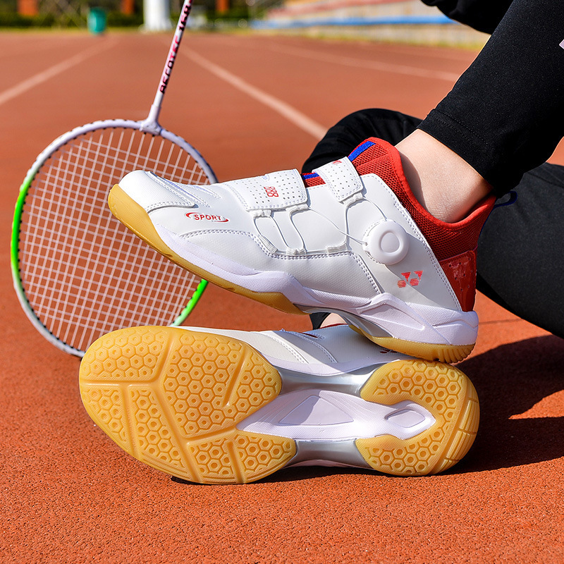 New Men And Women Professional Badminton Shoes Breathable Wear Lightweight Shock Absorption Training Tennis Shoes