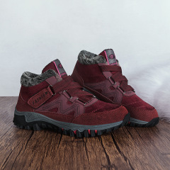 Winter New Trend Suede Upper Cotton Shoes Outdoor Hiking Snow Boots Thick Soled Women's Shoes Durable Casual Sports Shoes Wholesale