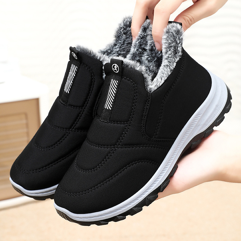 Women's Cotton Shoes Winter New Ankle Boots Large Size Wholesale Warm Plush Comfort Large Size Thickened Snow Boots Wholesale