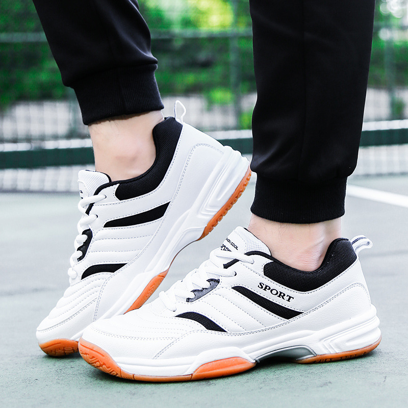 High Quality Badminton Shoes Men's Shoes Large Size Elastic Wear Resistance Breathable Student Training Tennis Shoes Wholesale