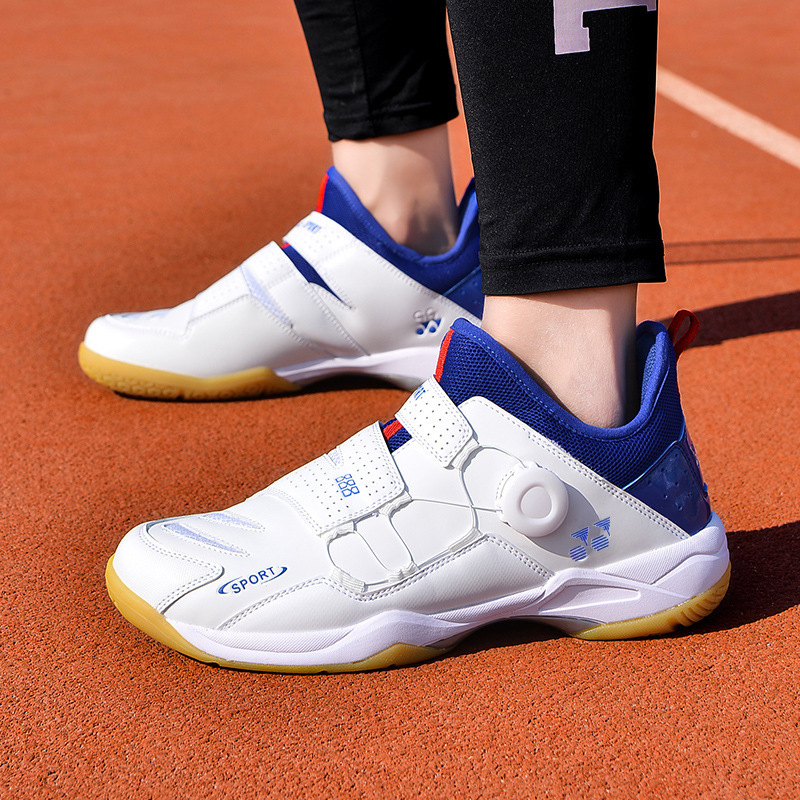 New Men And Women Professional Badminton Shoes Breathable Wear Lightweight Shock Absorption Training Tennis Shoes