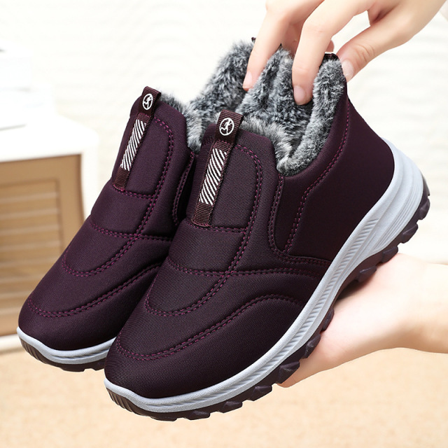 Women's Cotton Shoes Winter New Ankle Boots Large Size Wholesale Warm Plush Comfort Large Size Thickened Snow Boots Wholesale